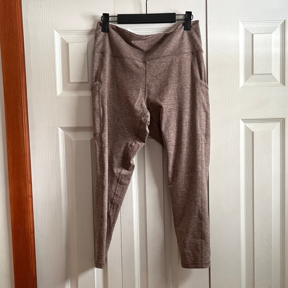 Offline by aerie hugger Brown/Tan taupe heathered Leggings Size XL 7/8 length
